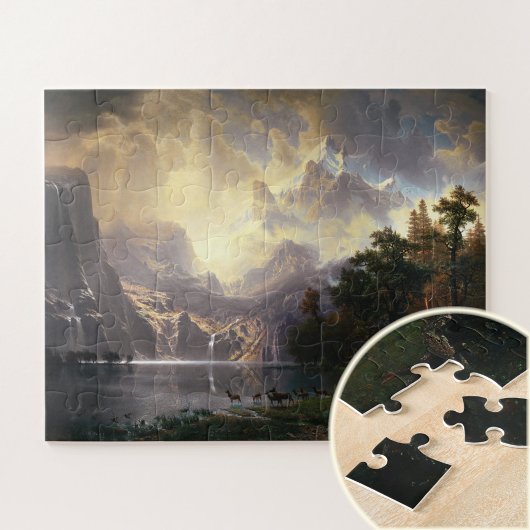 Onder de Sierra Nevada, Californië, Bierstadt Art Legpuzzel