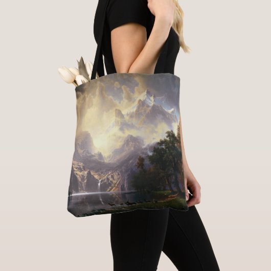 Onder de Sierra Nevada, Californië, Bierstadt Art Tote Bag (Dichtbij)