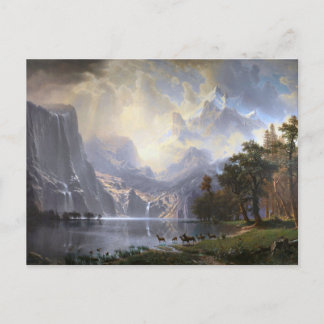 Onder de Sierra Nevada, Californië door Bierstadt Briefkaart
