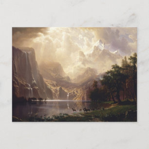 Onder de Sierra Nevada, Californië door Bierstadt Briefkaart