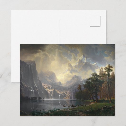 Onder de Sierra Nevada door Albert Bierstadt Briefkaart (Voorkant / Achterkant)