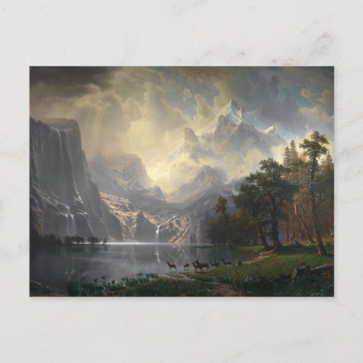Onder de Sierra Nevada door Albert Bierstadt Briefkaart (Voorkant)