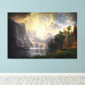 Onder de Sierra Nevada door Albert Bierstadt Canvas Afdruk (Insitu (Houten vloer))