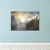 Onder de Sierra Nevada door Albert Bierstadt Canvas Afdruk (Insitu (Houten vloer))