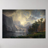 Onder de Sierra Nevada door Albert Bierstadt Poster (Voorkant)