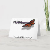 Onder de sneeuwbedekte Kaart van de Pine Birthday (Achterkant)