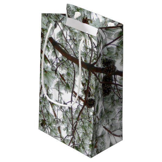 Onder de sneeuwdennen klein cadeauzakje (Achterkant Gekanteld)