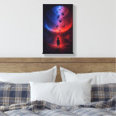 Onder de Spiraal van Vallende Ziels Canvas Afdruk (Insitu (Slaapkamer))