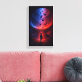 Onder de Spiraal van Vallende Ziels Canvas Afdruk (Insitu (Woonkamer))