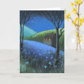 Onder de Stars Blank Card Kaart (Gele Bloem)