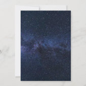 Onder de Stars Blue Night Sky Typography Wedding (Achterkant)