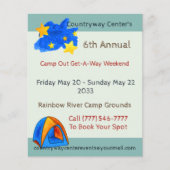 Onder de Stars Camping Event Flyer (Voorkant)