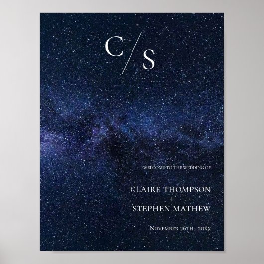 ONDER DE STARS DIE ons welkom leken in onze bruilo Poster (Voorkant)