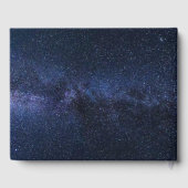 Onder de Stars Galaxy Night Sky Foto Wedding Gastenboek (Achterkant)