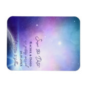 Onder de Stars Night Sky Wedding Save the Date Magneet (Horizontaal)
