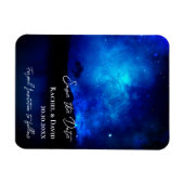 Onder de Stars Night Sky Wedding Save the Date Magneet (Horizontaal)