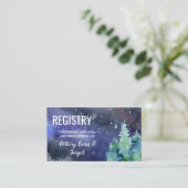 Onder de Stars Wedding Registry Informatiekaartje (Staand voorkant)