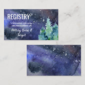 Onder de Stars Wedding Registry Informatiekaartje (Voorkant / Achterkant)