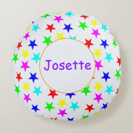 Onder de sterren aangepaste ronde kussen