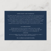 Onder de sterren art blauw paarse bruiloft details informatiekaartje (Voorkant)