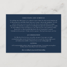 Onder de sterren art blauw paarse bruiloft details informatiekaartje