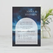 Onder de sterren ceremonie kaart (Staand voorkant)