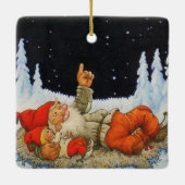 Onder de sterren door Jenny Nystrom Keramisch Ornament (Achterkant)