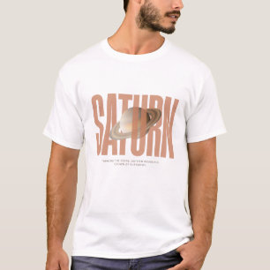 Onder de sterren draagt Saturnus de kroon van eleg T-shirt