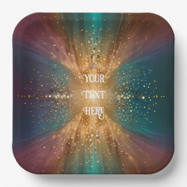 Onder de sterren: een feest van liefde papieren bordje