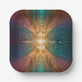 Onder de sterren: een feest van liefde papieren bordje