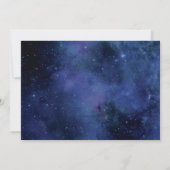 Onder de sterren Elegant Space Astronomy Wedding Kaart (Achterkant)