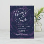 Onder de sterren Elegant Sweet 16 Celebration Kaart (Staand voorkant)