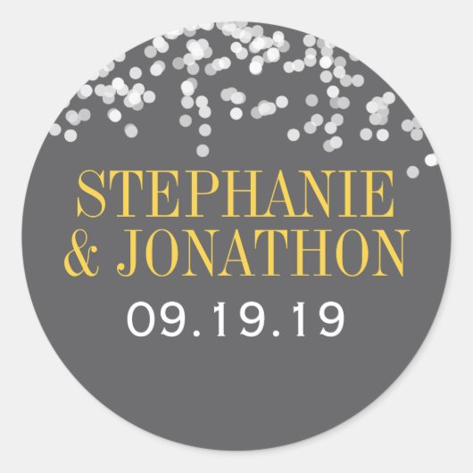 Onder de sterren grijs en geel ronde sticker (Voorkant)