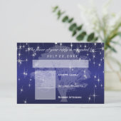 *Onder de sterren in metallic donkerblauw - RSVP (Staand voorkant)