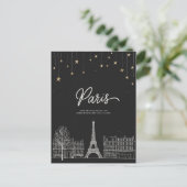 Onder de sterren in Parijs I Briefkaart (Staand voorkant)