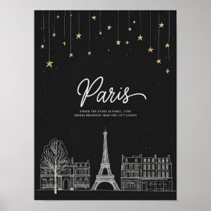 Onder de sterren in Parijs I Poster