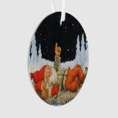 “Onder de sterren” Kabouters door Jenny Nystrom Ornament (voorkant)