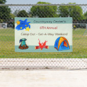 Onder de sterren kamperen spandoek (Insitu)