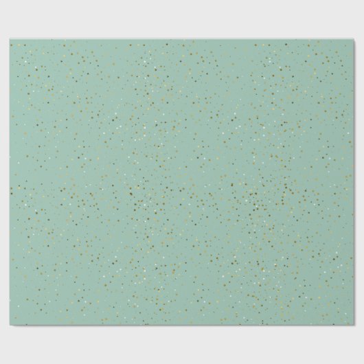 Onder de sterren | Munt Green Wrapping Paper Cadeaupapier (Vlak)
