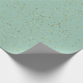 Onder de sterren | Munt Green Wrapping Paper Cadeaupapier (Hoek)