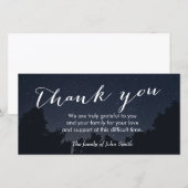 Onder de sterren na begrafenisherdenking bedankt (Voorkant / Achterkant)