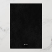 Onder de sterren Quinceañera Folie Uitnodiging (Achterkant)