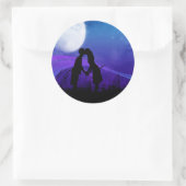 Onder de sterren ronde sticker (Tas)