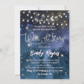 Onder de sterren String Lights 16e verjaardag Kaart (Voorkant)