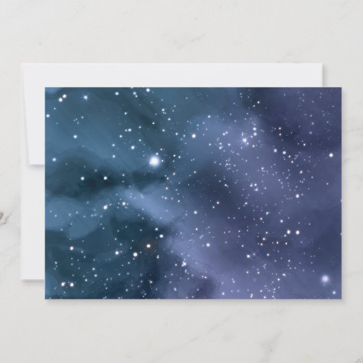 Onder de sterren String Lights Foto Verjaardag Kaart (Achterkant)