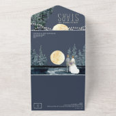 Onder de sterren | Uitnodiging voor één weddenscha (Buitenkant)