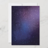 Onder de sterren verjaardagsuitnodiging kaart (Achterkant)