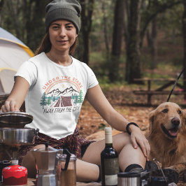 Onder de sterren weg van de stad camping t-shirt
