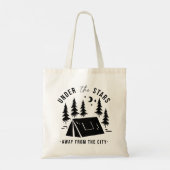 Onder de sterren weg van de stad tote bag (Achterkant)