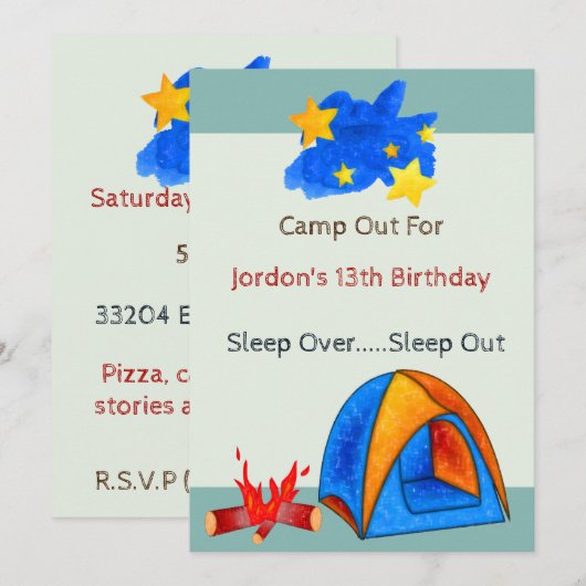 Onder de sterretdag (Voorkant / Achterkant)